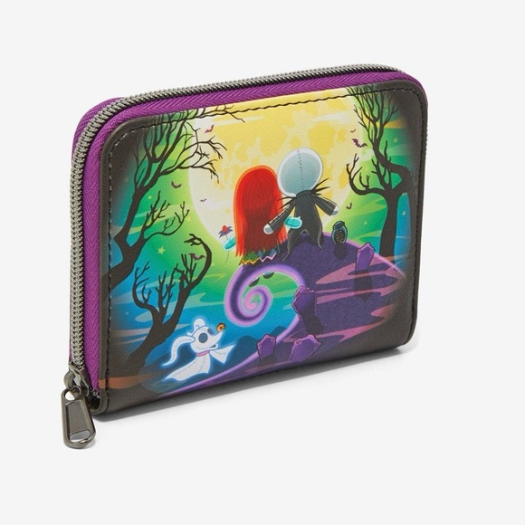 Loungefly Disney Nightmare Before Christmas Jack and Sally wallet - Picture 2 of 8